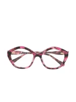 Очки в черепаховой оправе большого размера Chloe Eyewear, розовый 44812239
