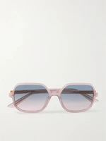 Круглые ацетатные солнцезащитные очки Judy Chloé Eyewear, розовый 47350084