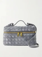 Bang Bang Intrecciato замшевая сумка-тоут BOTTEGA VENETA, синий 47338121