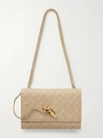 Кожаная сумка-клатч Andiamo intrecciato BOTTEGA VENETA, бежевый 47323662