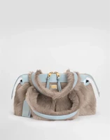 Сумка Vittoria на плечо из овчины и телячьей кожи DOLCE &amp; GABBANA, мультицвет 47362429