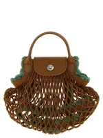 Сумка-кроссбоди из сетки 'XS Le Pliage Filet' Longchamp, коричневый 47348543