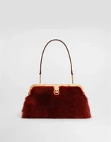 Сумка Amanda из овчины и крокодиловой кожи DOLCE &amp; GABBANA, белый 47362226