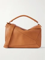 Большая сумка через плечо из текстурированной кожи Puzzle LOEWE, коричневый 47350829