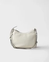 Средняя кожаная сумка Prada Fold, белый 47355362