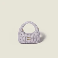 Wander-сумка хобо из стеганной кожи наппа MIU MIU, фиолетовый 47375979
