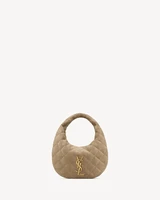 ICARINO из стеганой замши SAINT LAURENT, бежевый 47366510