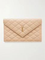 Клатч из кожи Matelassé SAINT LAURENT, бежевый 47323782