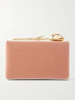 Бархатный клатч Bloom ERDEM, розовый 47324040