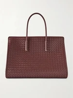 Сумка-тоут из кожи Intrecciato Barbara BOTTEGA VENETA, бордовый 47338253