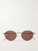 Солнцезащитные очки Oro в круглой оправе золотистого цвета CELINE EYEWEAR, золотой 47343337
