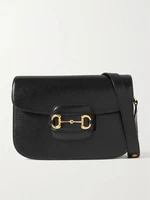 Сумка через плечо Horsebit 1955 из текстурированной кожи GUCCI, черный 47344437