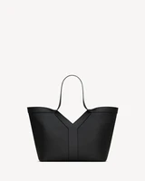 Маленькая кожаная сумка-тоут Y SAINT LAURENT, черный 47339621