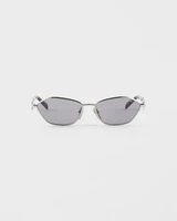 Солнцезащитные очки с логотипом Prada, серый 47353367