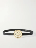 Кожаный ремень Koru, украшенный бусинами Déhanche, черный 47346002