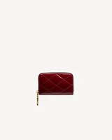 Монетница CASSANDRE BIJOU из лакированной кожи SAINT LAURENT, красный 47363588