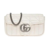 Женская сумка Gucci Marmont стеганая, белый 4546667