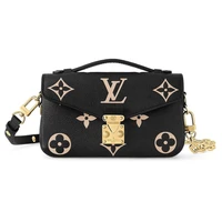 Сумка Louis Vuitton Pochette Metis East West, черный/бежевый 1450619