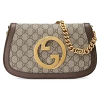Сумка Gucci Blondie Shoulder, бежевый/коричневый 620243