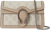Мини-сумка Gucci Dionysus GG Super Mini, бежевая 667303