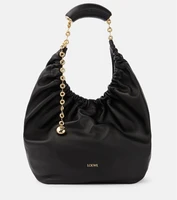 Кожаная сумка через плечо squeeze среднего размера Loewe, черный 5982818