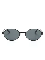 Saint Laurent Eyewear солнцезащитные очки SL692 в овальной оправе, черный 15825605