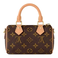 Сумка Nano Speedy из монограммного холста коричневого цвета LOUIS VUITTON 26482143