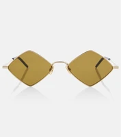 Солнцезащитные очки SL 302 Lisa в форме ромба Saint Laurent, коричневый 2109707