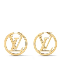 Серьги Louise Hoop GM Louis Vuitton, золотой 22194312