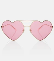 Солнцезащитные очки в форме сердца Gucci, золотой 2082906