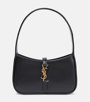 Le 5 à 7 Миниатюрная кожаная сумка через плечо Saint Laurent, черный 2107833