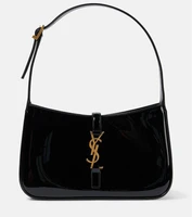 Сумка на плечо Le 5 à 7 из лакированной кожи Saint Laurent, черный 15858376