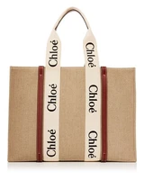Большая сумка-тоут Woody Chloe, цвет Tan/Beige 6809123