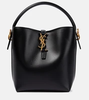 Le 37 Маленькая кожаная сумка-ведро Saint Laurent, черный 2107778