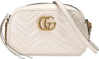Сумка Gucci GG Marmont Small Shoulder Bag Белая 666548