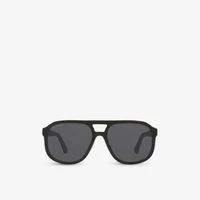 Солнцезащитные очки GG1188S в ацетатной оправе-авиаторе Gucci, черный 6420907