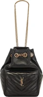 Сумка Saint Laurent Joe Chevron Bucket Bag Black, черный 1123744
