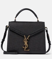 Кожаная сумка через плечо Cassandra Mini Saint Laurent, черный 2106385