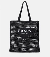 Сумка-шоппер с логотипом Prada, черный 25628097