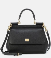 Маленькая сумка через плечо Sicily из кожи Dolce&amp;Gabbana, черный 2077186
