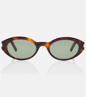 Овальные солнцезащитные очки SL 567 Saint Laurent, коричневый 2109810