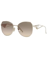 Женские солнцезащитные очки, 57 PRADA, золотой 2409790