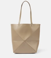 Складная кожаная сумка-тоут Puzzle Fold Medium Loewe, песочный 25641396