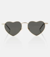 Солнцезащитные очки SL 301 Loulou в форме сердца Saint Laurent, золотой 2108816