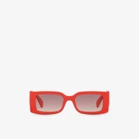 Солнцезащитные очки GG1325S в прямоугольной оправе из ацетата ацетата Gucci, красный 6392780