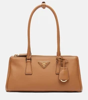 Средняя кожаная сумка-тоут Galleria Prada, коричневый 25638790