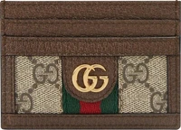 Картхолдер Gucci GG Supreme Ophidia Large Card Case Beige/Ebony, бежевый 667519