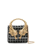 Мини-сумка с тигровой ручкой Roberto Cavalli, черный 20546770