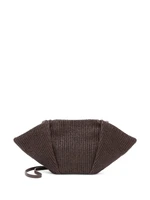 Brunello Cucinelli плетеный клатч, коричневый 22132149