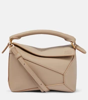 Кожаная сумка через плечо Puzzle Edge Mini Loewe, коричневый 2090484